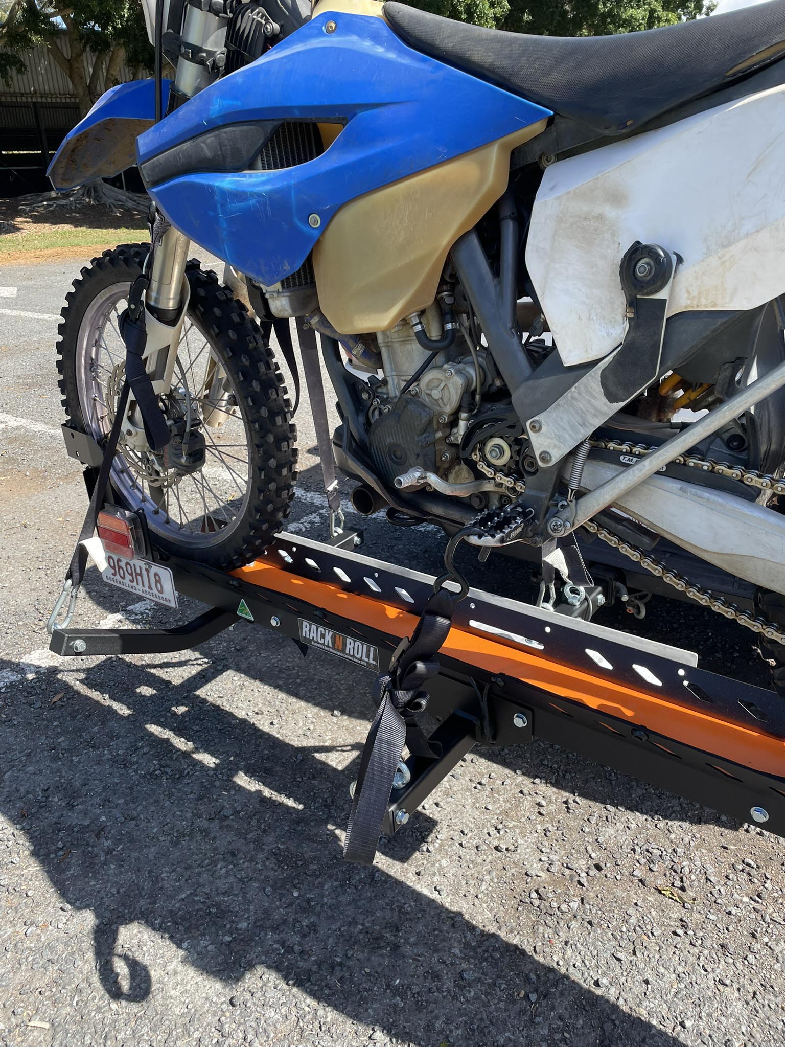 MX Motorbike Carrier Towbar mount Rack N Roll Made in Australia